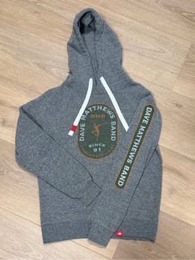 Dave Matthews Band [DMB] Concert Heather Gray Logo Hoodie